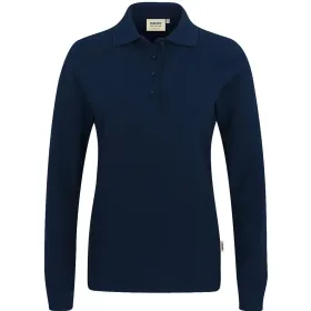 Damen-Langarm-Poloshirt &quot;PERFORMANCE&quot; 215 M, tinte