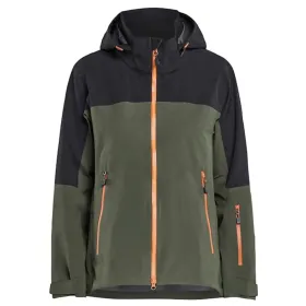 Damen Shelljacke &quot;STRIKER&quot; XS, waldgrün/rost