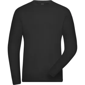Bio Stretch Langarmshirt &quot;JN1804&quot; UV-Schutz L, black