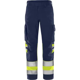 Warnschutz Servicehose Kl. 1 &quot;2668 GPLU&quot; Green Trofta gelb/marine, C54