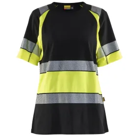 Damen Warnschutz T-Shirt &quot;3410&quot; M, schwarz/gelb