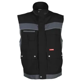 Arbeitsweste &quot;PLALINE&quot; 3XL, schwarz/zink