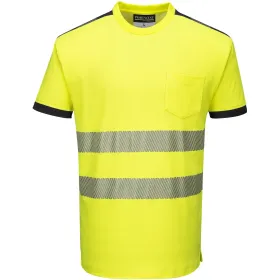 Warnschutz T-Shirt &quot;T181&quot; PW3 XL, gelb/schwarz