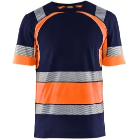 Warnschutz T-Shirt "3421" marine/orange, XL