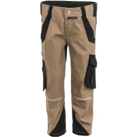 Kinder Stretch-Bundhose &quot;Norit&quot; sand/schwarz, 122/128