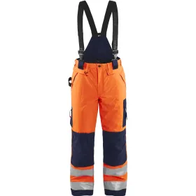 Warnschutz-Winterlatzhose &quot;1885&quot; 100% Polyester C52, orange/marine