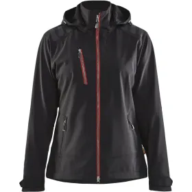 Damen Softshelljacke &quot;4719&quot; 3XL, schwarz/rot