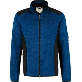 Strickfleece-Jacke &quot;DAWSON&quot; 836 L, royalblau-meliert