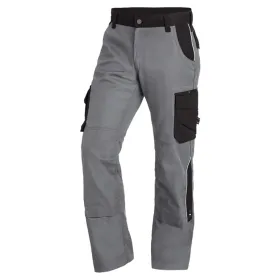 Premium Bundhose BRUNO "Twill 300" grau/schwarz, 52