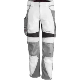 Bundhose &quot;IRON&quot; weiß/grau, N54