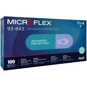 Nitril Einweghandschuhe &quot;MicroFlex®&quot; 93-843 | 100er Box 10 (XL)