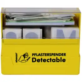 Pflasterspender gelb, Pflaster detectable gefüllt 