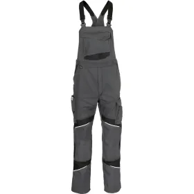 Latzhose &quot;ACTIVIQ cotton+&quot; anthrazit/schwarz, 54