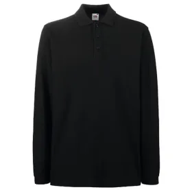 Langarm Polo-Shirt &quot;F541N&quot; Premium black, L