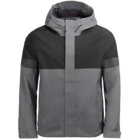 Regenjacke &quot;LUCA&quot; L, grau/schwarz