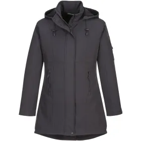 Damen Softshell-Mantel &quot;CARLA&quot; TK42 anthrazit, XXL