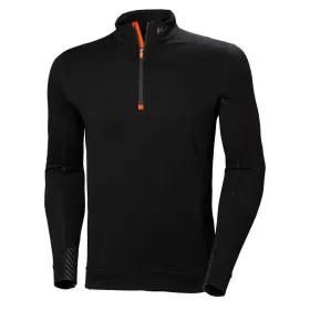 Langarm-Shirt &quot;LIFA MERINO&quot; Halfzip M, schwarz